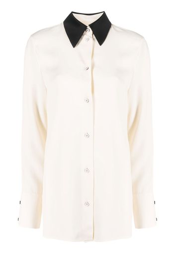 Jil Sander two-tone long-sleeve shirt - Neutrals