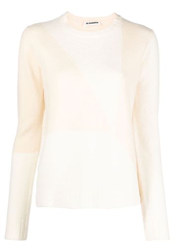 Jil Sander two-tone knitted jumper - Neutrals