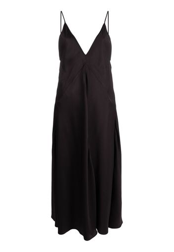 Jil Sander V-neck slip dress - Black