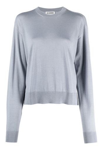 Jil Sander fine-knit slit jumper - Purple