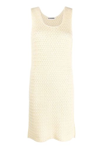 Jil Sander open-knit minidress - Neutrals