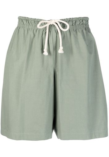 Jil Sander drawstring-waist cotton shorts - Green