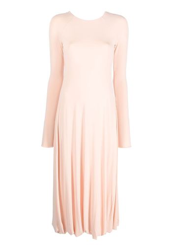 Jil Sander long-sleeved flared dress - Pink