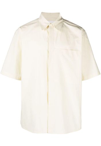 Jil Sander patch-pocket cotton shirt - Yellow