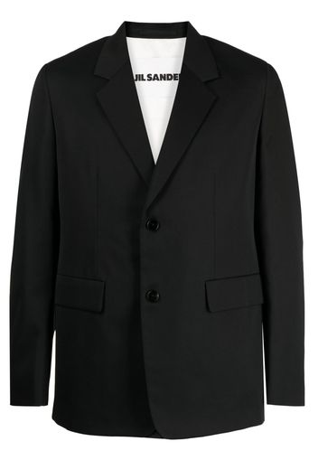 Jil Sander single-breasted wool blazer - Black