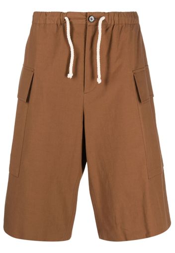 Jil Sander cargo cotton shorts - Brown