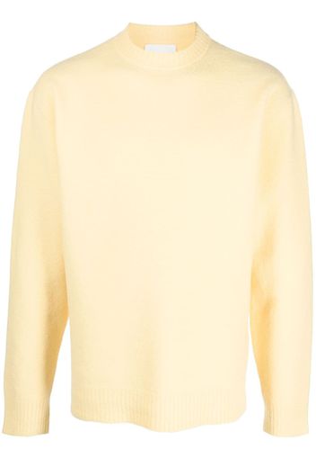 Jil Sander ribbed-trim wool jumper - Yellow