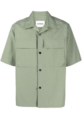 Jil Sander short-sleeve cotton shirt - Green