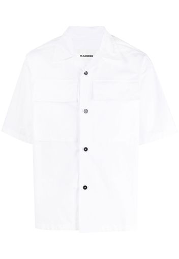 Jil Sander flap-pocket cotton shirt - White