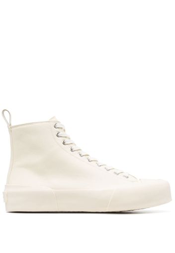 Jil Sander monochrome high-top sneakers - Neutrals