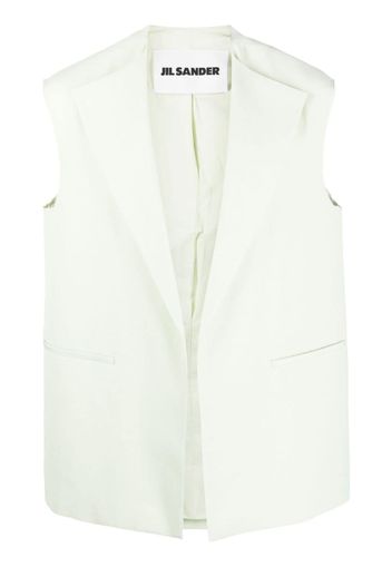 Jil Sander V-neck single-breasted vest - Green