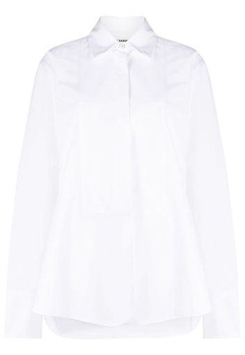 Jil Sander long-sleeved cotton shirt - White