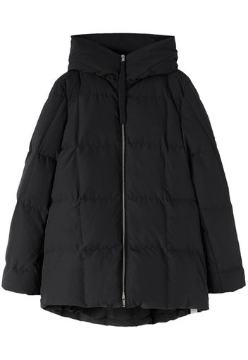 Jil Sander hooded quilted down jacket - Black