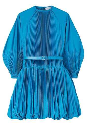 Jil Sander plissé belted minidress - Blue