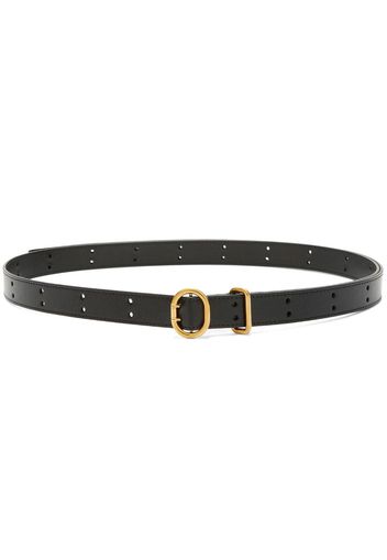 Jil Sander buckle-fastening leather belt - Black