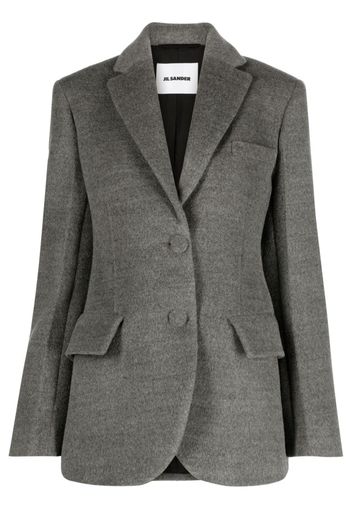 Jil Sander virgin-wool single-breasted blazer - Grey