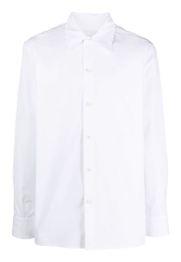 Jil Sander pointed-collar organic-cotton shirt - White