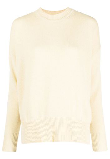 Jil Sander round-neck cashmere jumper - Yellow