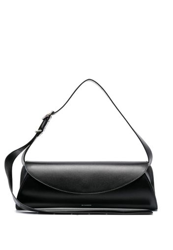 Jil Sander small Cannolo leather shoulder bag - Black