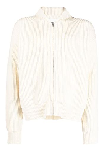 Jil Sander zip-up wool hoodie - Neutrals