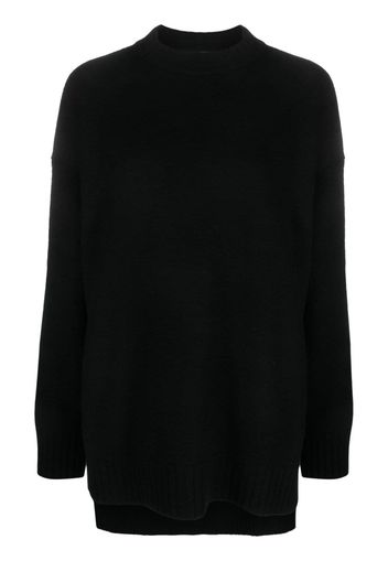 Jil Sander long-sleeve crew-neck wool jumper - Black