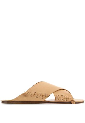 Jil Sander Stitch detailing slippers - Neutrals