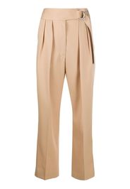 high-waist cropped trousers