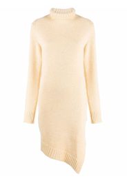 Jil Sander asymmetric-hem roll neck jumper - Yellow