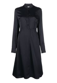 Jil Sander collarless midi dress - Blue