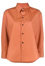Jil Sander long-sleeved cotton shirt - Orange
