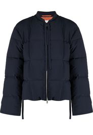 Jil Sander oversized cotton puffer jacket - Blue