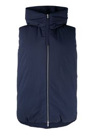 Jil Sander oversized padded gilet - Blue