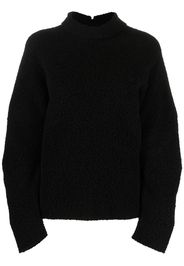 Jil Sander long sleeve knit sweater - Black