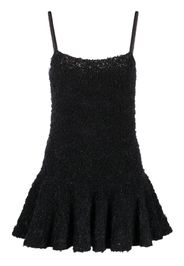 Jil Sander bouclé knitted minidress - Black