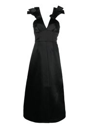 Jil Sander bow-detail midi dress - Black