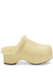 Jil Sander shearling-lined clogs - Yellow