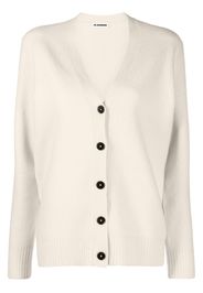 Jil Sander V-neck wool cardigan - Neutrals