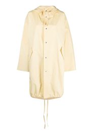 Jil Sander logo print drawstring coat - Neutrals