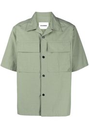 Jil Sander short-sleeve cotton shirt - Green