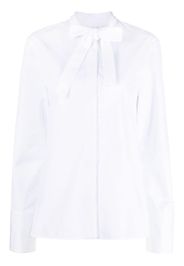 Jil Sander bow-detailing cotton shirt - White