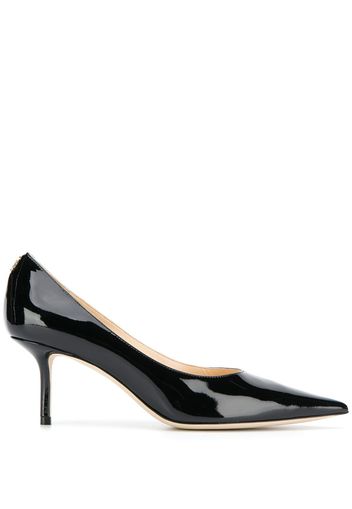 Jimmy Choo logo plaque pumps - Black