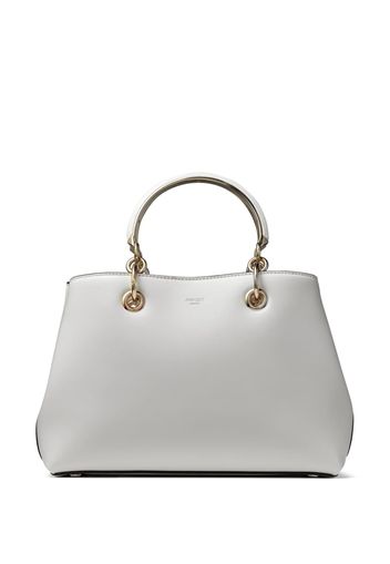 Jimmy Choo Bon Bon S leather tote bag - White