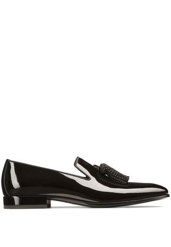 Jimmy Choo tassel- trim loafers - Black