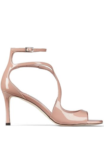 Jimmy Choo Azia 75mm patent-leather sandals - Pink