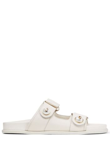 Jimmy Choo Fayence pearl-embellished sandals - White