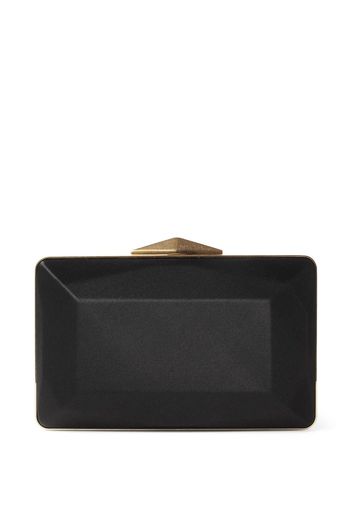 Jimmy Choo Diamond Box satin-finish clutch bag - Black