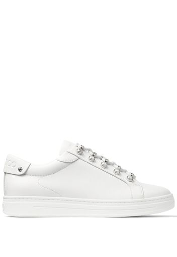 Jimmy Choo Antibes pearl-embellished sneakers - White