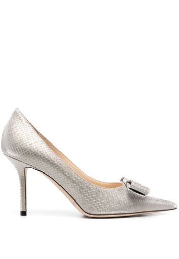 Jimmy Choo Love 85mm bow-detail pumps - Neutrals