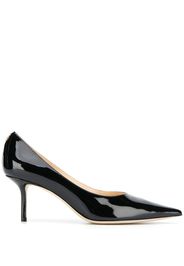 Jimmy Choo logo plaque pumps - Black