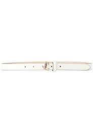 Jimmy Choo Helina logo-buckle belt - White